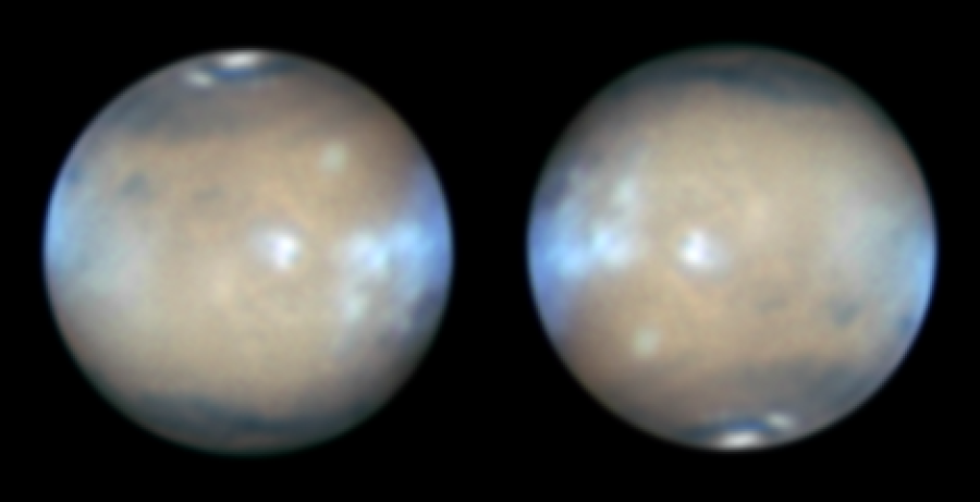 Mars cloudy