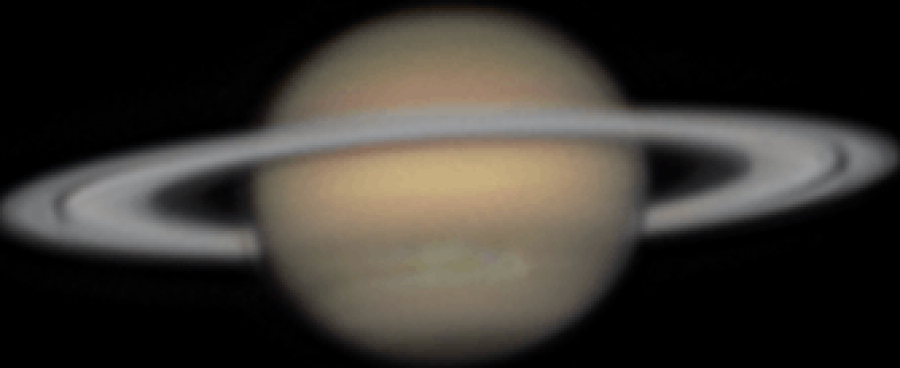 Saturn storm rotation