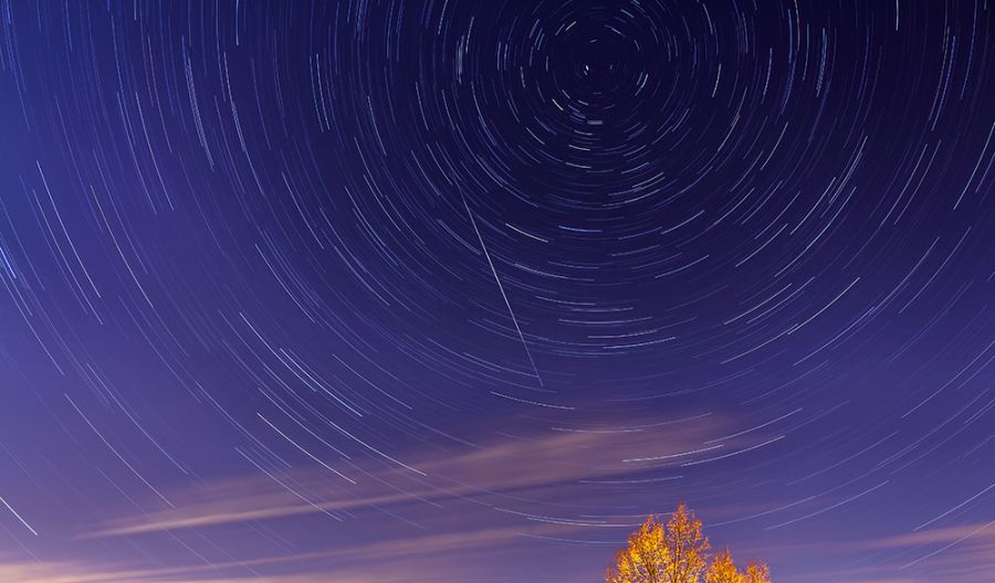 Iridium Flare Startrail