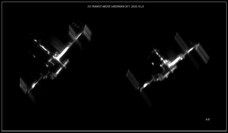 ISS above Sardinian Sky