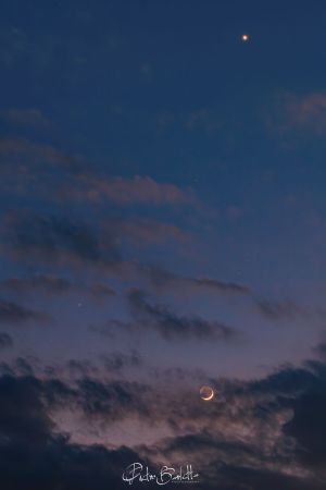 Luna, Venere, Aldebaran e le Iadi