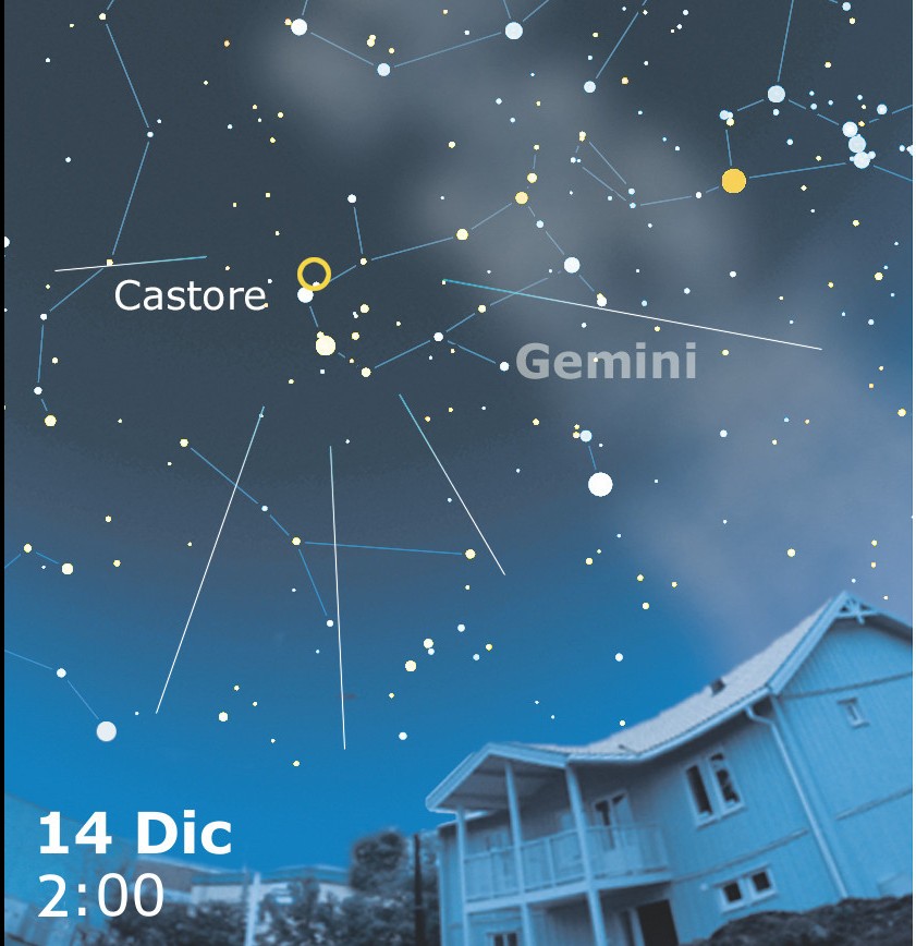 Cartina-geminidi - Coelum Astronomia