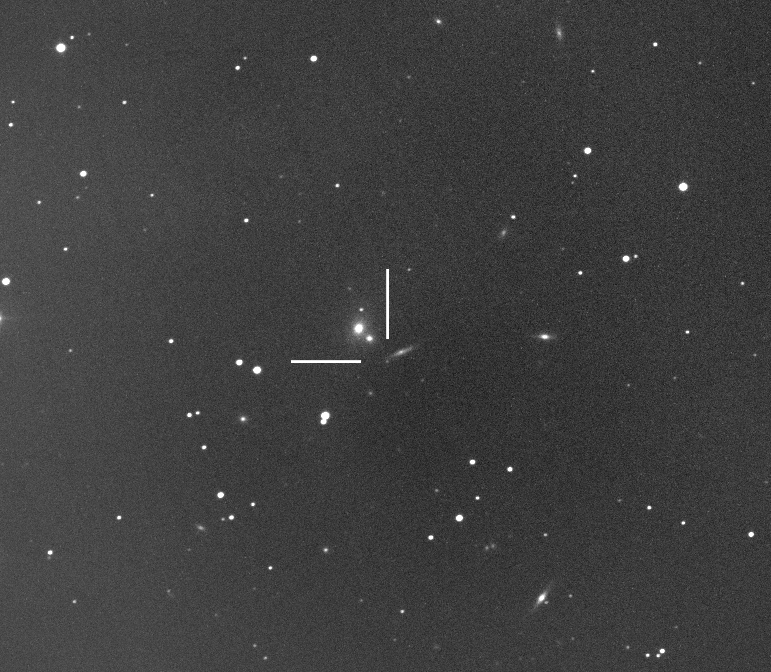 2)Immagine della AT2024vsu ripresa dall’astrofilo giapponese Katsumi Yoshimoto con un riflettore da 510mm F.4,5 somma di 4 immagini da 60 secondi.