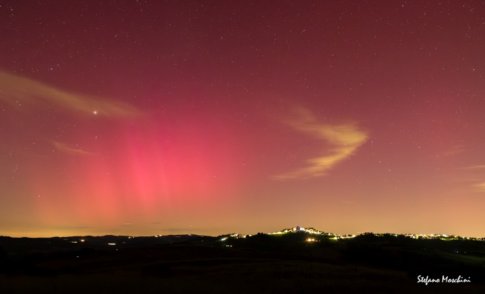 L’aurora su Casole d’Elsa (Stefano Moschini)