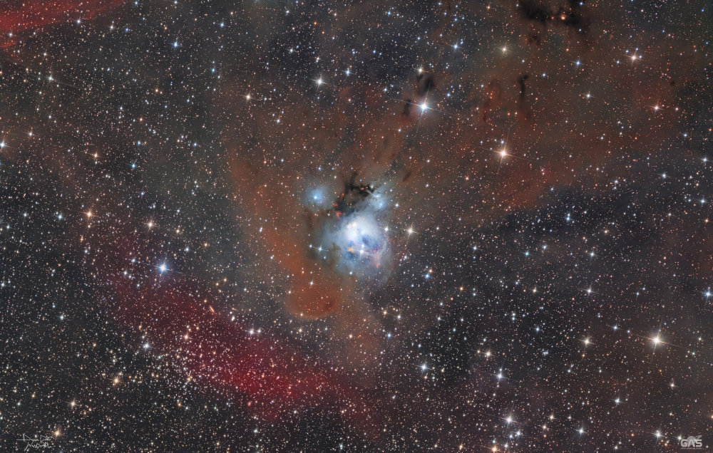 IMMAGINE NGC 7129 e NGC 7142 CREDITI: DAVIDE NARDULLI