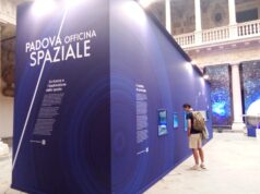 L'installazione "Officina spaziale" a Palazzo del Bo